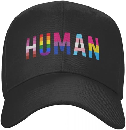 GPMZZMIX Baseballkappe Hiphop Sonnenhut Benutzerdefinierte Regenbogen Menschliche LGBT Baseballkappe Frauen Männer Atmungsaktive Lesben Gay Pride Papa Hut Outdoor Sommerkappen Snapback Hüte Geschenk