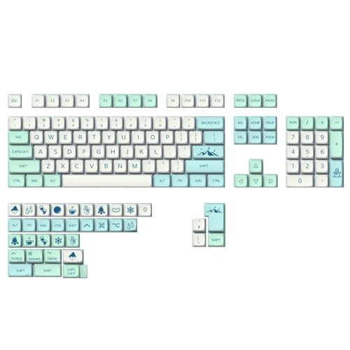 Haztholf Keycaps PBT XDA Keycap Set mit 139 Tasten