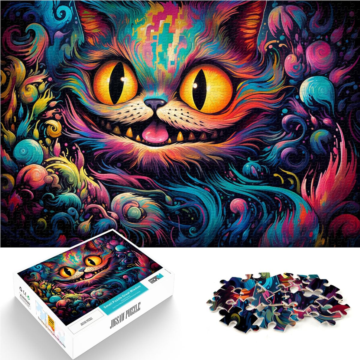 Puzzle für die Katze Alice, 1000 Teile für Erwachsene, Holzpuzzle für anspruchsvolles Puzzlespiel und Familienspiel, 1000 Teile (50 x 75 cm)