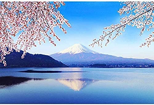 Japanischer Berg Fuji Cherry Wallpaper Japanischer Stil Schlafsaal Dekoration Izakaya Hintergrundwand Sushi Re 3D Tapete Vlies Effekt Tv Die Fototapete Wandbild Wohnzimmer Schlafzimmer-150cm×105cm