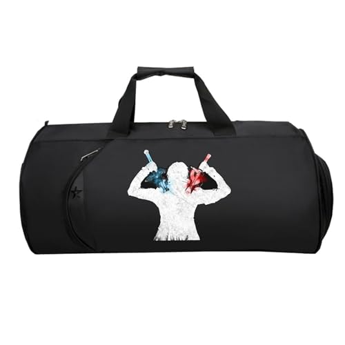 Swo-rd Art Onli-ne HandgepäCk Tasche, Faltbare Reisetasche HandgepäCk, Weekender HandgepäCk Koffer füR Herren Und Damen Flugzeug(Black 12)