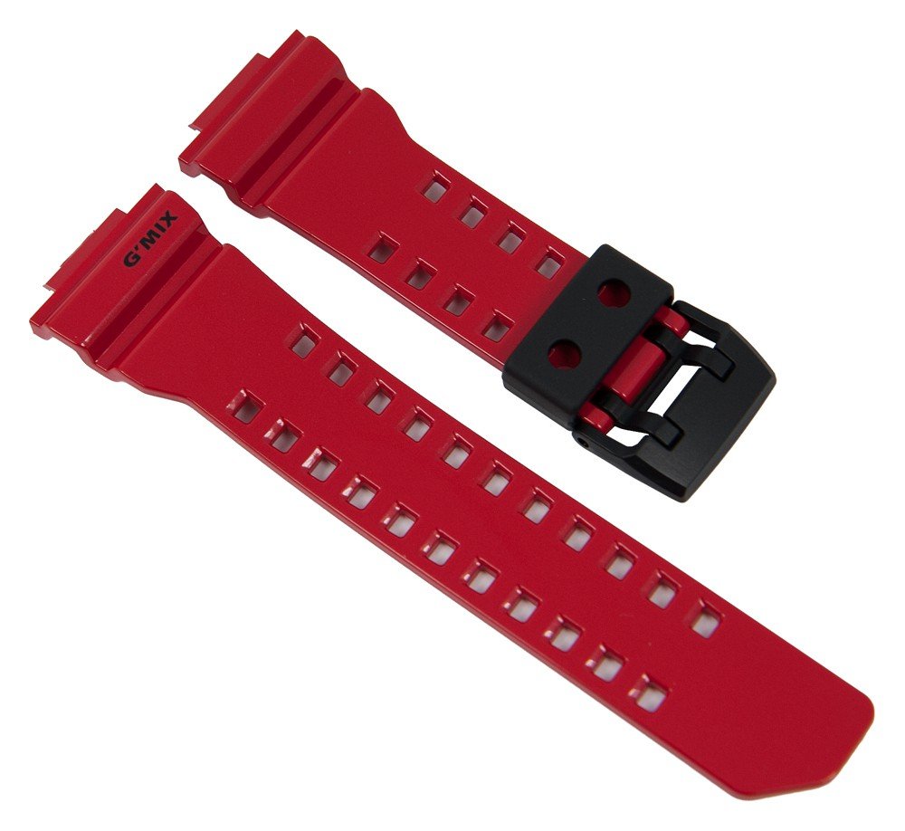 Casio G-Shock Uhrenarmband Resin Band Rot für GBA-400 10479601