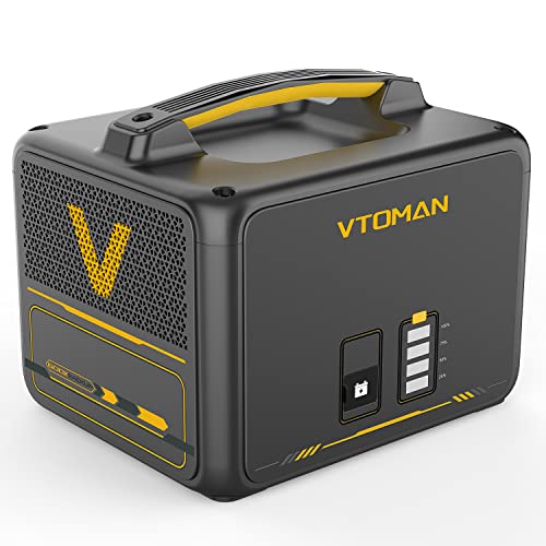 VTOMAN Jump 600X Zusatzbatterie 640Wh - LiFePO4 Erweiterungsakku für Jump 600X Tragbare PowerStation, Erweiterbare Kapazität auf 939Wh, für Camping, Reisen, Wohnmobil, Notfall, Stromausfälle