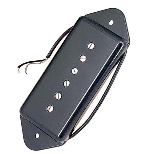 ZENGXUE 2 stücke einzelne spule hund ohr pickups neck & bridge für Lp. E-Gitarre 2 Farben wählen Humbucker Tonabnehmer Set (Color : Black)