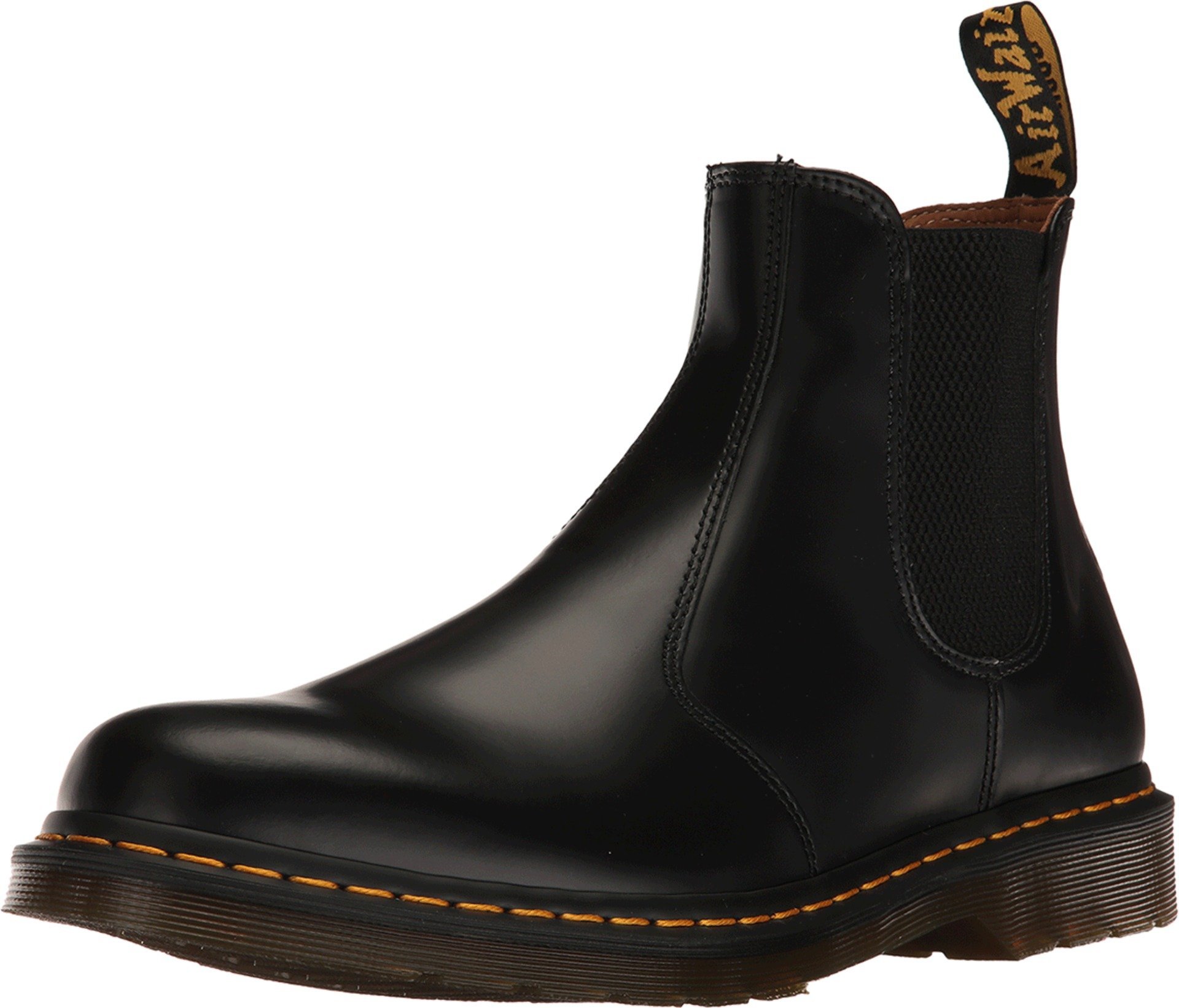 DR. MARTENS Unisex Chelsea Boots, Black Smooth, 47 EU