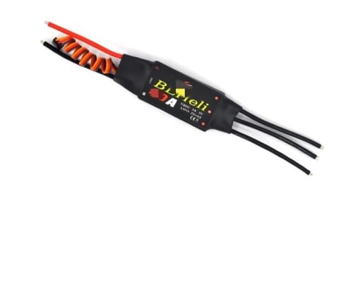 LSFWJP for BLHeli Bürstenlosen ESC 12A 20A 30A 40A 50A 60A 80A mit UBEC for Quadcopter Flugzeug Modell Fixed Wing Multi-Achse DIY FPV RC Drone (Color : 12A ESC)