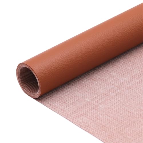 Kunstleder Selbstklebend Selbstklebender Reparaturflicken Aus Kunstleder, Lederflicken-Set Für Möbel, Lederreparaturband Für Couch, Stuhl, Handtasche(Light brown,11.8X54inch)