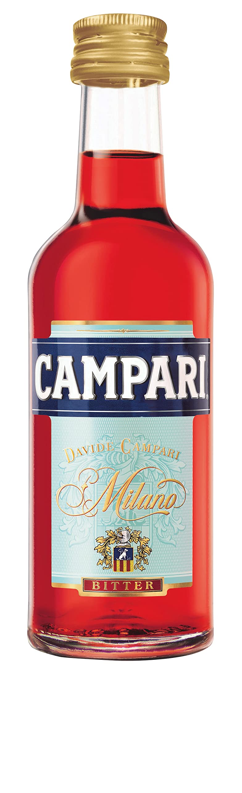 Campari Bitter Aperitif Miniaturen – Der italienische Aperitif Klassiker im Mini Format – Perfekte Basis für Cocktails und Welcome Drinks – Für spontane Anlässe und Dinner – 25 x 50 ml