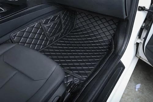 DZSQZASDD Anti Rutsch Fußmatten Für Citroen C4 2012 2013 2014 2015 2016 Männer Frauen Full CoverageCustom Auto Fußmatten Anti-Slip Teppich Fuß Pads Antirutschmatten(Right All Black)