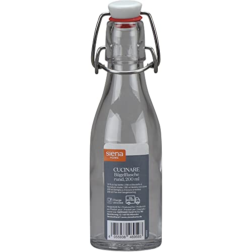 Bügelflasche "Cucinare" 200 ml rund, 12er-Pack rund