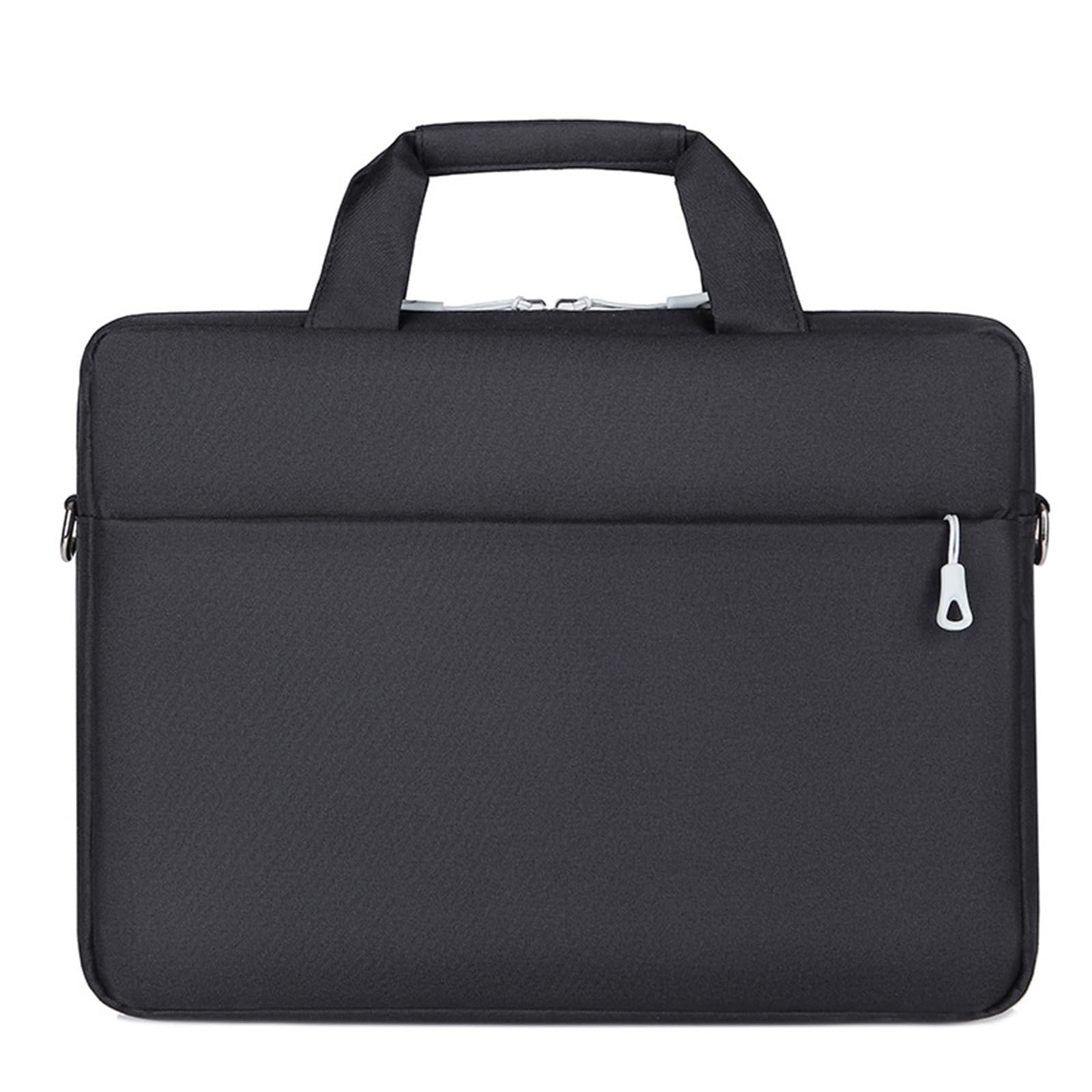 Computertasche aus Oxford-Stoff, 35,6 cm (14/15,6 Zoll), Laptoptasche mit Griff, Laptop-Umhängetasche für Herren, Damen, Studenten, Schwarz , 15.6 inches