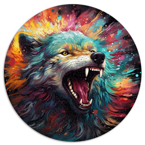 Puzzle Wolf 1000-teiliges Puzzle für Erwachsene, Puzzle 26,5 x 26,5 Zoll, lustige Familienpuzzles für schwierige und schwere Puzzles