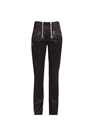 OYSTER Damen Zunfthose Demeter Bio GenuaCord ohne Schlag (44, schwarz)