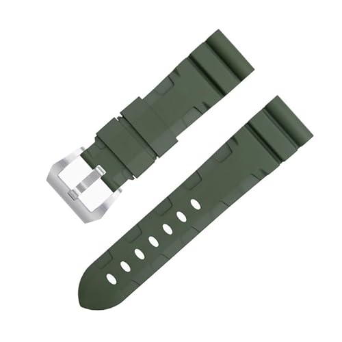 IOTUP Uhrenarmband für die PAM1392/0682-Serie, 22 mm, 24 mm, Fluorkautschuk, weiches FKM-Gummi-Uhrenarmband, 42/44 mm Zifferblatt für Panerai-Gurtzubehör, 22 mm, Achat