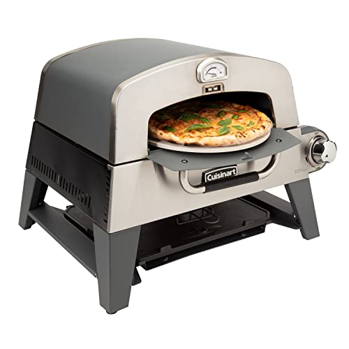 Cuisinart CGG-403 3-in-1 Pizzaofen, Grillpfanne & Grill, Stahl, Edelstahl