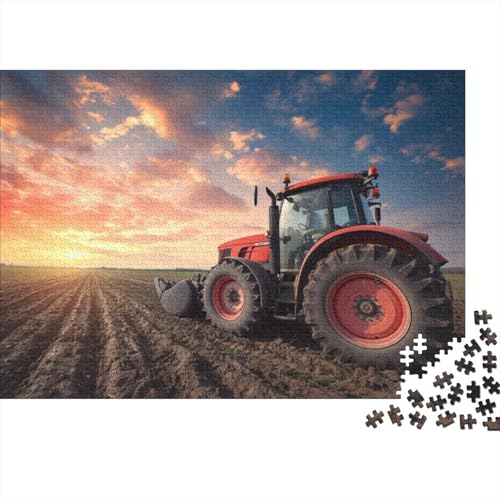 Kunstpuzzle für Erwachsene 1000 Teile, Landwirtschaftliche Traktor-Puzzles für Erwachsene, Teenager, schwierige, anspruchsvolle Puzzles 1000 Teile (Größe 75x50cm)