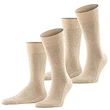 FALKE Herren Functional Socken London 2er Pack, Größe:43-46;Farbe:Sand Melange (4650)