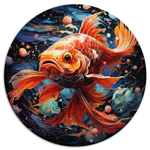 Spielzeug-Puzzle Koi, 1000 extragroße Teile, 26,5 x 26,5 Zoll, Spiele, Spielzeug, Geschenk, jedes Teil ist einzigartig – anspruchsvolles, unterhaltsames Spiel für die ganze Familie