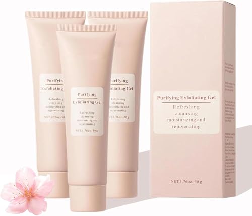 Quaxury Purifying Exfoliating Gel, Quarxery Purifying Exfoliating Gel, Exfoliating Face Scrub, Face and Body Exfoliating Scrub Gel, Deep Cleansing and Glowing Skin