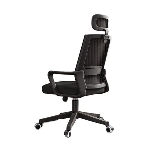 Bürostühle Bürostuhl, ergonomischer Schreibtischstuhl, Gaming-Stuhl mit Netzstoff und hoher Rückenlehne, großer und hoher, bequemer Home-Office-Stuhl for Männer und Frauen Schreibtischstuhl(Schwarz)