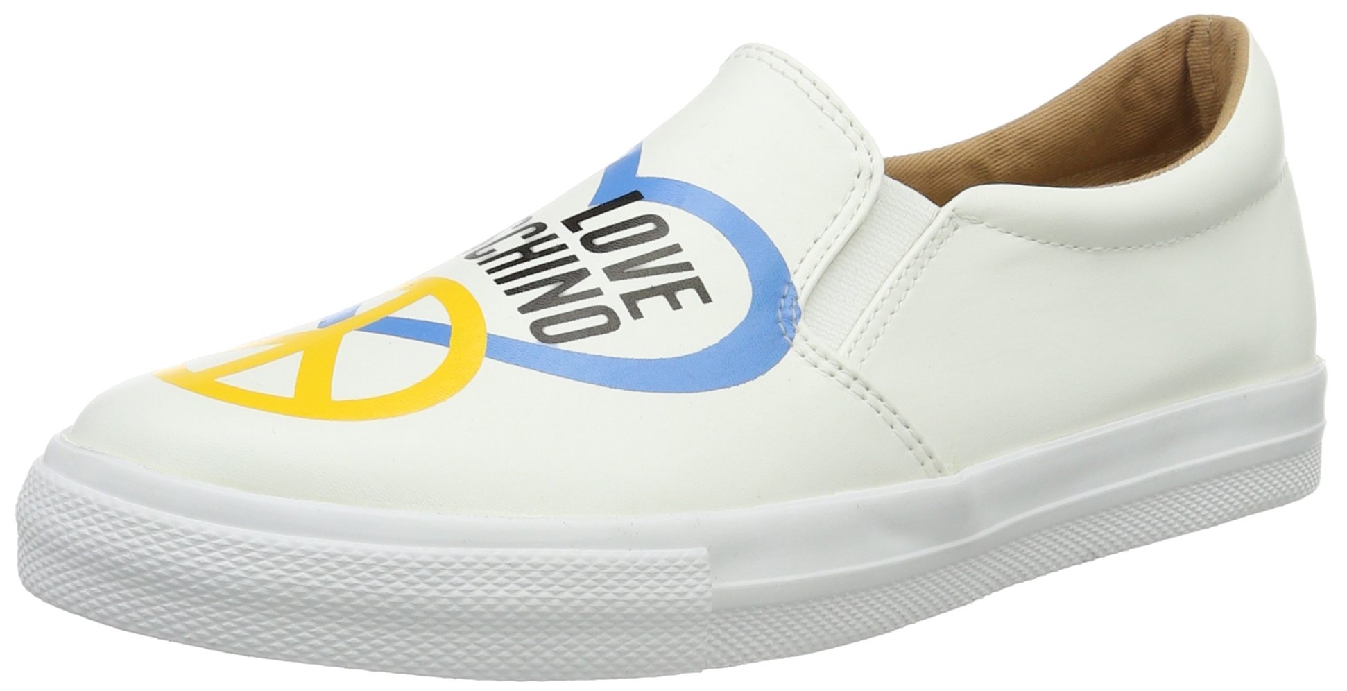 Love Moschino Damen Sneakers, Weiß (White 100), 36 EU