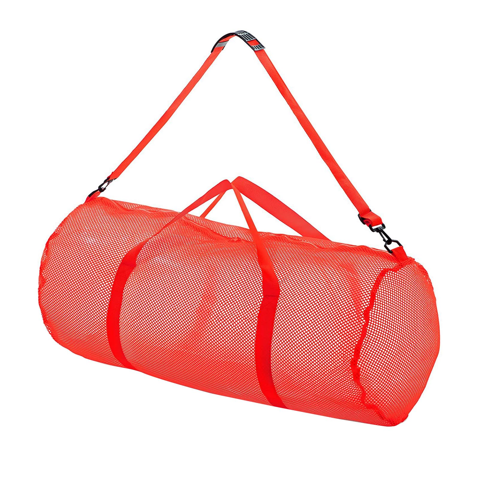 Netz-Tauchtasche, große Strandtasche, Handtasche mit Tauch- und Schnorchelausrüstung und Ausrüstungstaschen, Team-Sport-Zubehör-Organizer, a