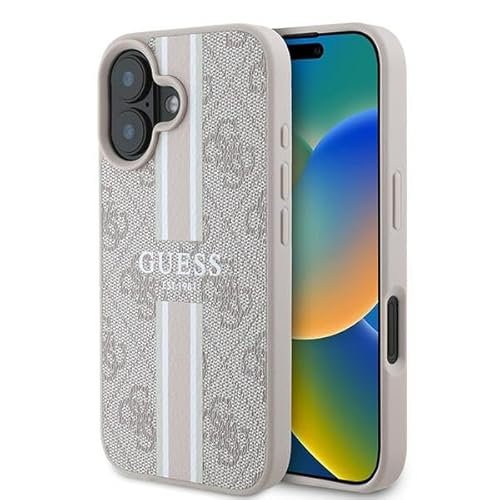 CG Mobile Guess GUHMP16MP4RPSP Hülle für iPhone 16 Plus 6.7" Rosa hardcase 4G Printed Stripes