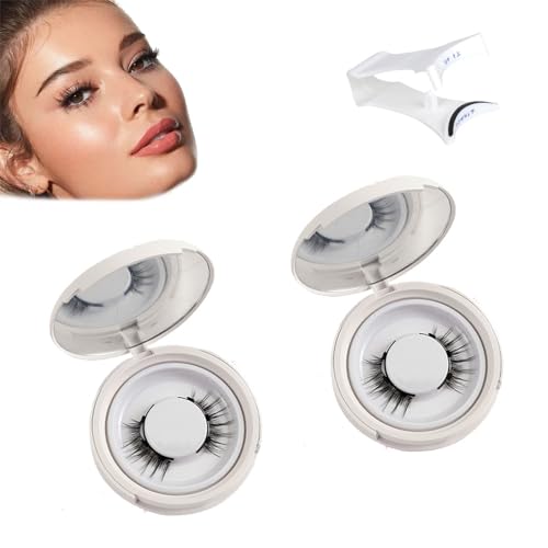 Wasado magnetische Wimpern, Wasado Magnetische Wimpern, natürlicher Look, Weichmagnetische Wimpern Wasado, Wiederverwendbare magnetische Wimpern ohne Kleber (UB01*2)