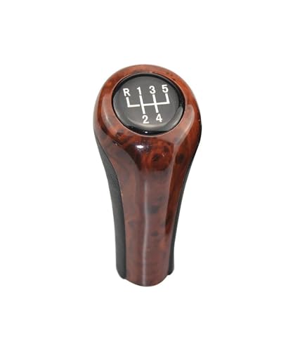 Schaltknauf Für 1 3 5 6 Serie E30 E32 E34 E36 E38 E39 E46 E53 E60 E63 E83 E84 E87 E90 Holz 5 6 Geschwindigkeit Manuelle Auto Schaltknauf Hebel Shift knob(6 Speed)