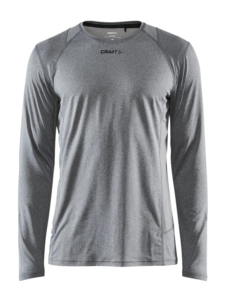 Craft Herren Training Advance Essence Ls Trikots, dk Grey Melange, XXL