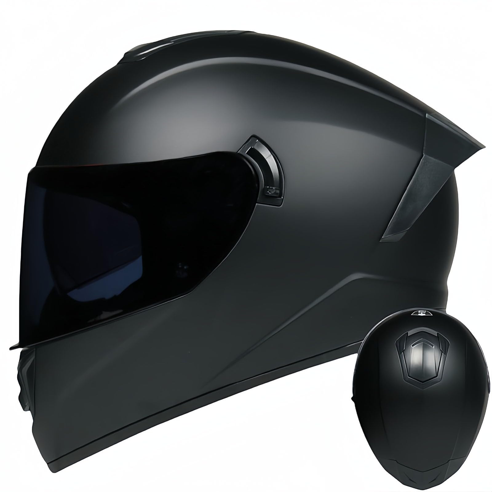 Integralhelm Mit Klappmechanismus, Modularer Motorradhelm, Integriertes Motorrad-Doppelvisier Für Männer Und Frauen, Straßenradhelm, Rennmopedhelm, DOT/ECE-Zulassung O,M57-58CM