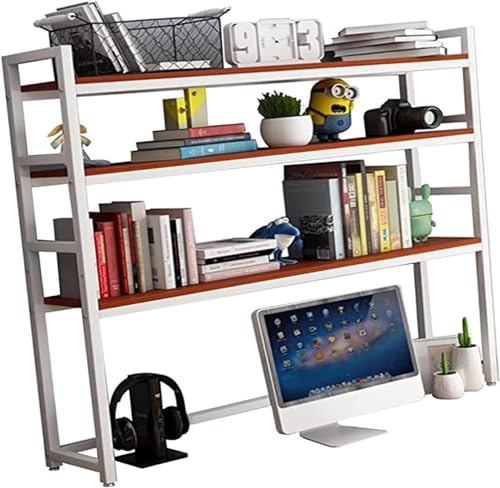 QYZUJIKL Desktop-Bücherregal Desktop-Bücherregal für Computer - Verstellbares Schreibtisch-Bücherregal-Organizer-Rack, Desktop-Bücherregal-Aufbewahrungsregal