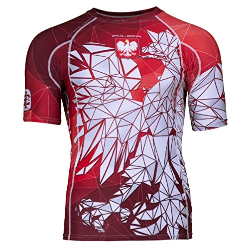 Extreme Hobby Kurzarm Rashguard, Herren-Sport-T-Shirt, Fitness-T-Shirt, Kompressionsshirt, Shortsleeve, Funktionsshirt Bodybuilding MMA Boxing