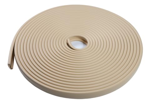 Hochwertiger PVC-Handlauf für Treppen und Geländer 40x8mm – Creme, 10m