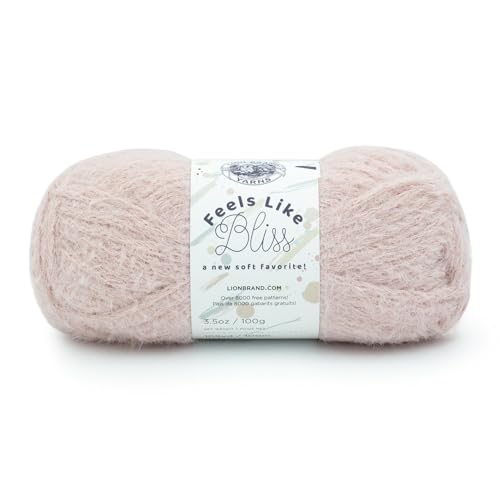 Lion Brand Yarn Fühlt sich an wie Bliss Garn, Blush