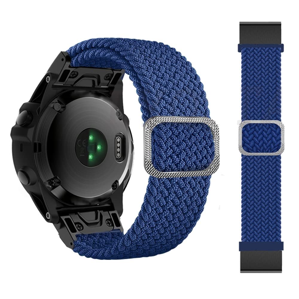 OPKDE Loop Nylon-Uhrenarmband mit Schnellverschluss für Garmin Fenix 6 6X Pro 5X 5 Plus 3HR Fenix 7X 7 Forerunner 935 MK2 Uhrenarmband, 26mm Fenix 6X 6X Pro, Achat