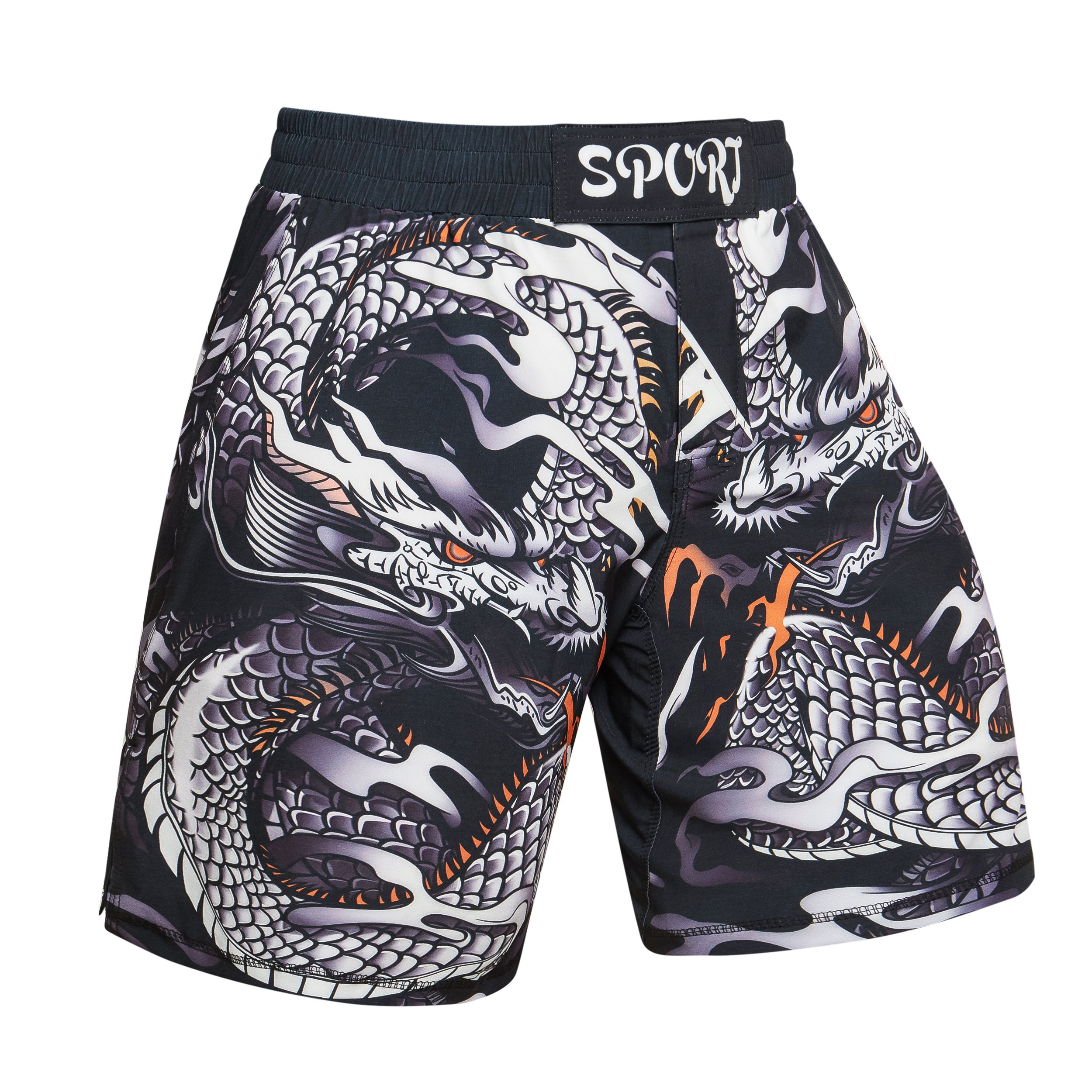 MMA Shorts zum Trainieren | Herren Kurze Trainingshose für Kampfsport | Kick-Boxing, UFC MMA, Grappling, Boxen, Käfig, Muay Thai, Freefight M L XL XXL - in verschiedenen Designs (M, Variante 6)