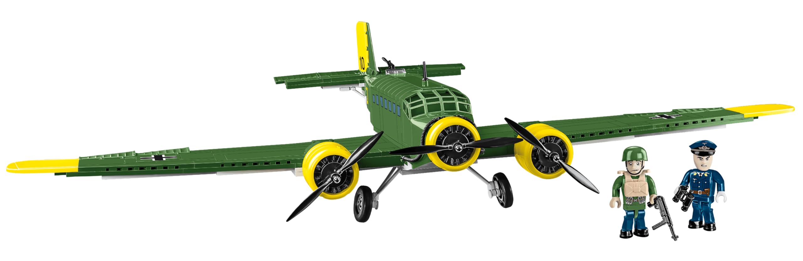 COBI 5710 Junkers JU 52/3M Toys, 3-99 YEARS OLD, Grün Gelb