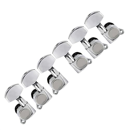 Strings Tuning Pegs Mechaniken Für Gitarre 3L3R Stimmgerät für E-Gitarre, Kopfplatte, vollständig geschlossenes Stimmgerät-Set mit Diamantgriff (Color : 3/4)