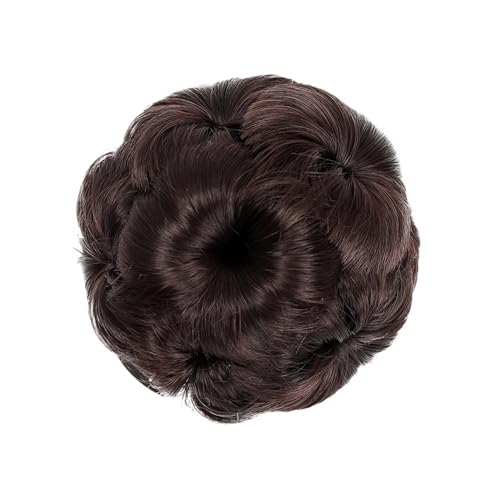 Haarteil Synthese Klaue Clip Chignon Verlängerung Clip in Haar Frauen Haarteil Lockiges Haar Dutt Mode Haar Tasche Haar Verlängerung Haar bandss Haarverlängerung(B)