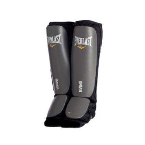 Everlast Unisex – Erwachsene MMA SHINGUARDS Box Equipment, schwarz, L/XL