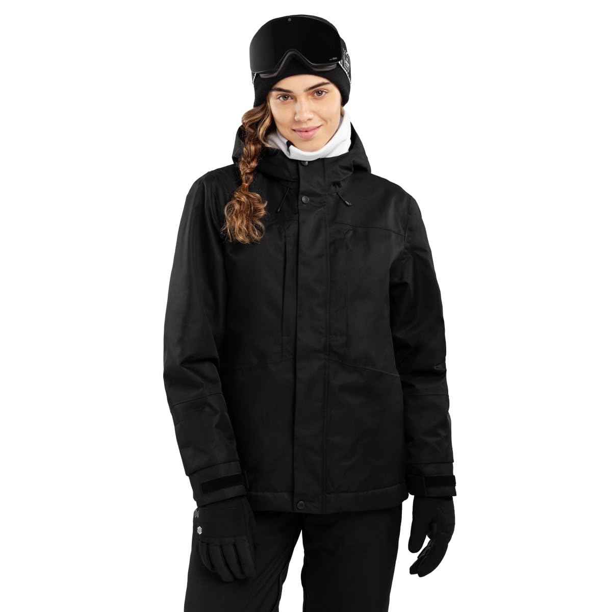 SIROKO - Snowboardjacke mit Isolierung für Damen W4-W Vostock - S - Schwarz