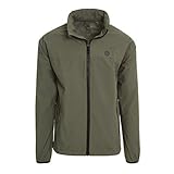 AGU GO Essential Regenjacke Damen & Herren, Fahrradjacke Wasserdicht & Winddicht, Atmungsaktiv, Reflektierend, Unisex, L, Grün