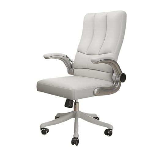 Bürostuhl Ergonomischer Chefsessel, verstellbarer Ledersessel, hohe Rückenlehne, drehbarer Bürostuhl mit verstellbarer gepolsterter Armlehne, Schreibtischstuhl for das Home-Office Schreibtischstuhl(We