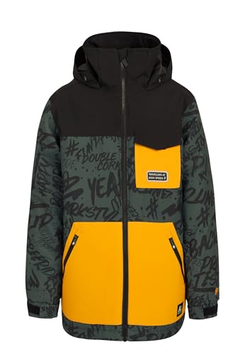 Protest Jungen Winterjacke PRTLUCAS JR 10K Wasserdicht Und Atmungsaktiv PFC-Frei Huntergreen 164