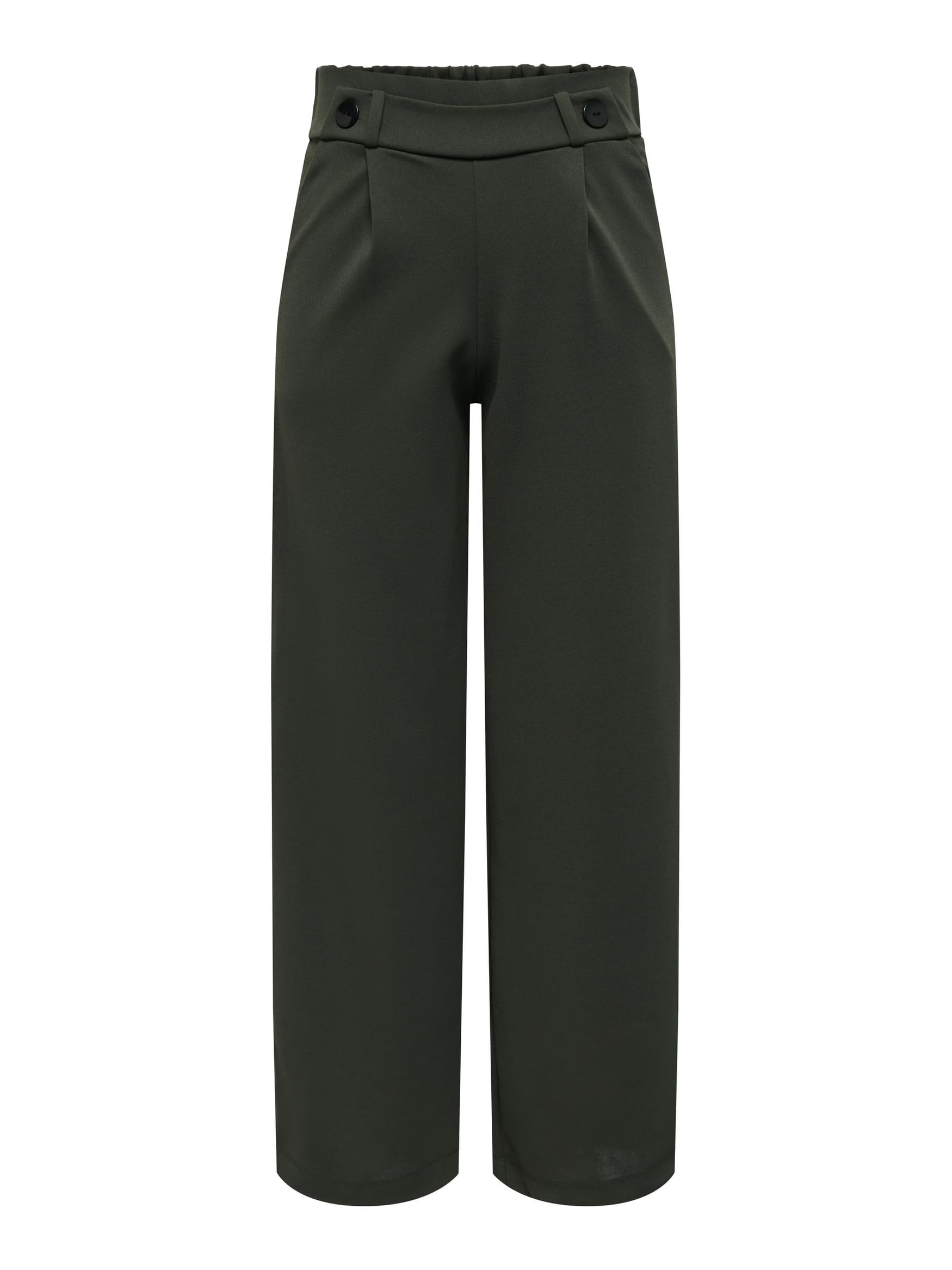 JdY Damen Jdygeggo New Long Pant Jrs Noos Hose, Peat/Detail:black Buttons, S / 34L EU