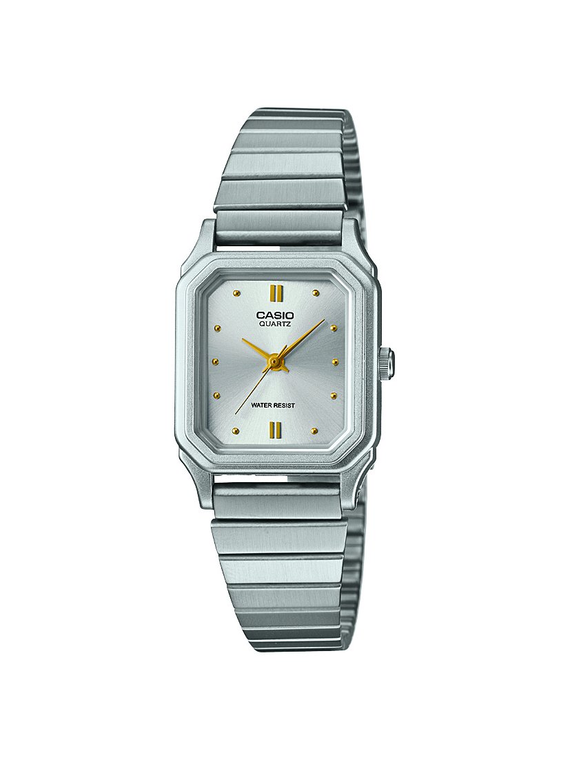 Casio Damen-Armbanduhr Collection Analog Quarz Edelstahl LQ-400D-7AEF