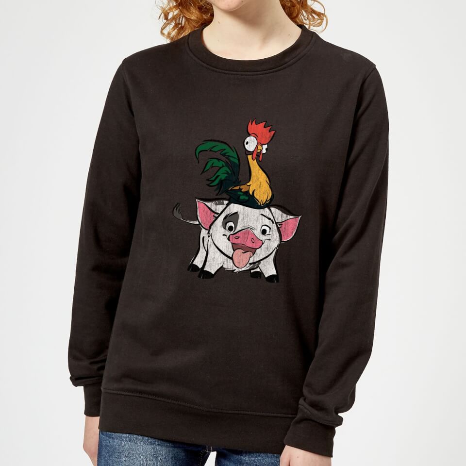 Vaiana (Moana) Hei Hei And Pua Damen Pullover - Schwarz - XS