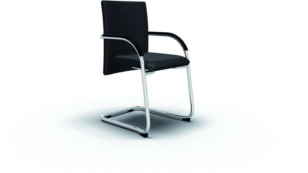 BISLEY Besucherstuhl Classy, Metall, 733 Schwarz, 68 x 60 x 56 cm