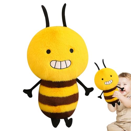 Bee Plush, Biene Plüsch - Sammelbare Tierpuppe Plüschbienen Plüschpuppen - Lustige und bequeme Plüschpuppenkissen, Plüschkissen für Freunde